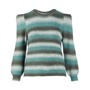Ella Lafaella Ombre Puff Sleeve Sweater